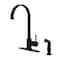 Gourmetier LS8710DLSP Concord Single-Handle Kitchen Faucet W/ Side Sprayer, Black LS8710DLSP - alternate 1